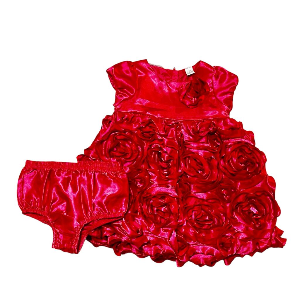 First Impressions Rosette Formal Party Dress Size 18 months